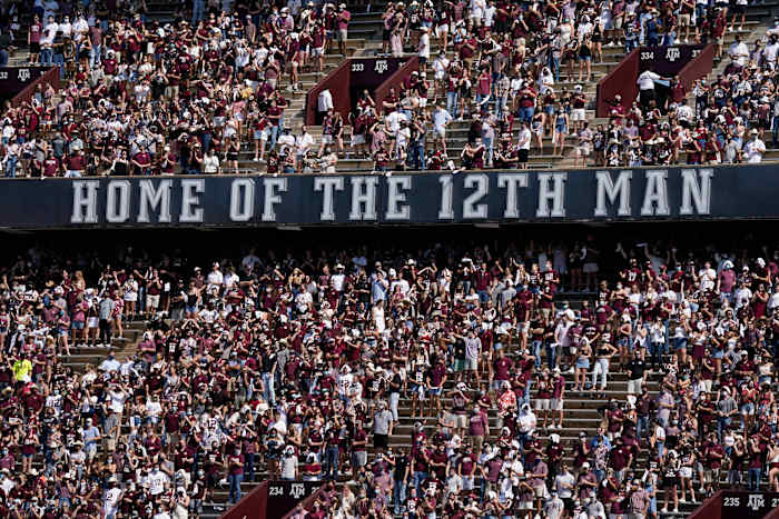 A&M's take on social distancing—24,000 fans, many with little separation—left Mullen envious.